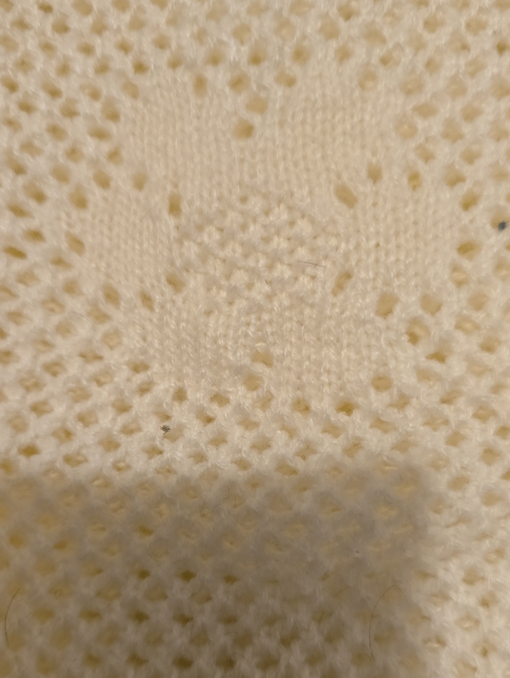 Say What? Cream Floral Open-Knit Crewneck Sweater - Picture 5 of 5